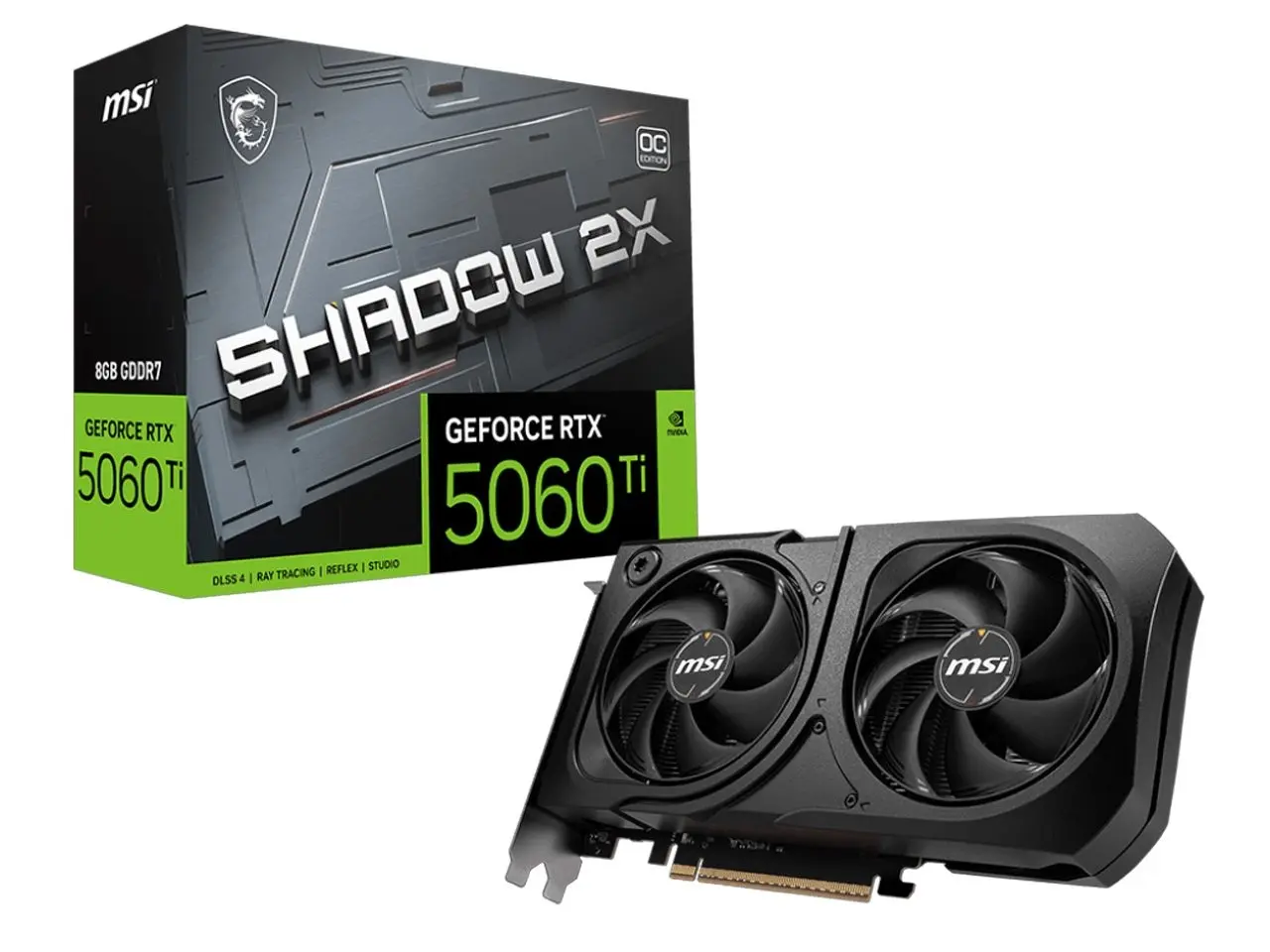کارت گرافیک ام اس آی مدل GeForce RTX 5060ti 8G SHADOW 2X OC
