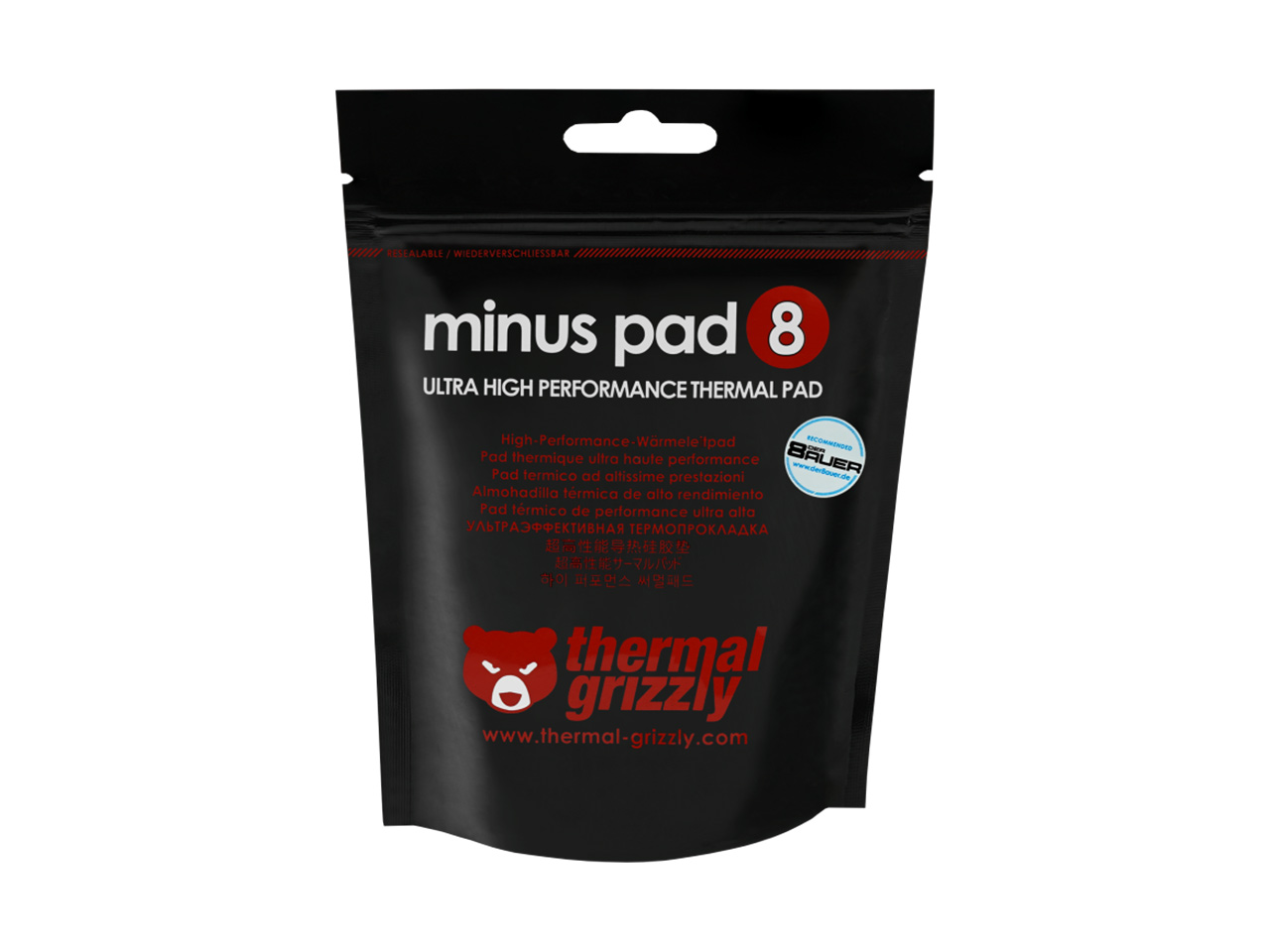 پد حرارتی ترمال گریزلی مدل Thermal Grizzly minus pad 8 با ابعاد 2 × 30 × 30
