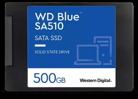 اس اس دی اینترنال وسترن دیجیتال مدل آبی ظرفیت 500 گیگابایت
